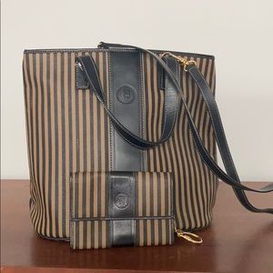 Vintage Fendi Bucket Bag with Keychain Wallet